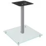 Speaker stands 2 units tempered glass silver 1 pillar by vidaXL, Speaker stands - Ref: Foro24-51812, Price: 45,21 €, Discount: %