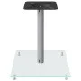 Speaker stands 2 units tempered glass silver 1 pillar by vidaXL, Speaker stands - Ref: Foro24-51812, Price: 45,21 €, Discount: %