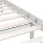 Solid white pine wood bed frame 120x200 cm by vidaXL, Beds and slatted bases - Ref: Foro24-810078, Price: 89,44 €, Discount: %