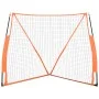 Baseballnetz aus schwarzem und orangefarbenem Stahl und Polyester, 183 x 182 x 183 cm von vidaXL, Baseball und Softball - Ref...