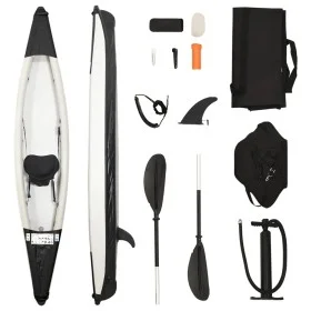 Kayak inflable poliéster negro 375x72x31 cm de vidaXL, Kayaks - Ref: Foro24-93435, Precio: 392,73 €, Descuento: %