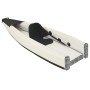 Kayak inflable poliéster negro 375x72x31 cm