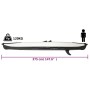 Black polyester inflatable kayak 375x72x31 cm by vidaXL, Kayaks - Ref: Foro24-93435, Price: 396,63 €, Discount: %