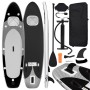 Inflatable black paddle surf board set 330x76x10 cm by vidaXL, Paddleboards - Ref: Foro24-93388, Price: 218,45 €, Discount: %