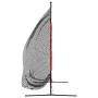 Portable black and red polyester baseball net 215x107x216 cm by vidaXL, baseballs - Ref: Foro24-93746, Price: 80,24 €, Discou...