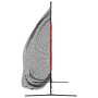 Red de béisbol portátil poliéster negro y rojo 215x107x216 cm de vidaXL, Pelotas de béisbol - Ref: Foro24-93746, Precio: 98,3...