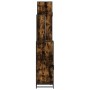 Set de muebles baño 4 pzas madera contrachapada roble ahumado