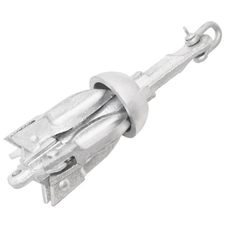 Ancla plegable hierro maleable plateado 0,7 kg de vidaXL, Anclas - Ref: Foro24-94269, Precio: 16,12 €, Descuento: %