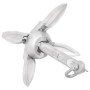 Ancla plegable hierro maleable plateado 0,7 kg de vidaXL, Anclas - Ref: Foro24-94269, Precio: 16,12 €, Descuento: %