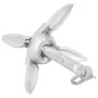 Silver malleable iron folding anchor 0.7 kg by vidaXL, Anchors - Ref: Foro24-94269, Price: 17,21 €, Discount: %