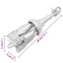 Ancla plegable hierro maleable plateado 0,7 kg de vidaXL, Anclas - Ref: Foro24-94269, Precio: 16,12 €, Descuento: %