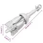 Silver malleable iron folding anchor 0.7 kg by vidaXL, Anchors - Ref: Foro24-94269, Price: 17,21 €, Discount: %