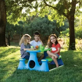 Polypropylene children's picnic table 89.5x84.5x48 cm by vidaXL, Baby and Toddler Furniture Sets - Ref: Foro24-94212, Price: ...