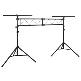 Lampenhalter aus schwarzem Stahl 338x115x(180-300) cm von vidaXL, Lichteffekte - Ref: Foro24-70179, Preis: 184,72 €, Rabatt: %
