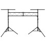 Soporte de luces de acero negro 338x115x(180-300) cm de vidaXL, Efectos de iluminación - Ref: Foro24-70179, Precio: 187,94 €,...