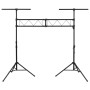 Soporte de luces de acero negro 338x115x(180-300) cm de vidaXL, Efectos de iluminación - Ref: Foro24-70179, Precio: 187,94 €,...