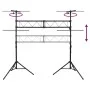 Black steel light support 338x115x(180-300) cm by vidaXL, Lighting effects - Ref: Foro24-70179, Price: 184,72 €, Discount: %