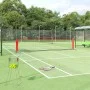 Black and red polyester tennis net 500x100x87 cm by vidaXL, tennis nets - Ref: Foro24-93758, Price: 77,71 €, Discount: %