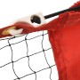 Red de tenis poliéster negro y rojo 500x100x87 cm de vidaXL, Redes de tenis - Ref: Foro24-93758, Precio: 88,00 €, Descuento: %
