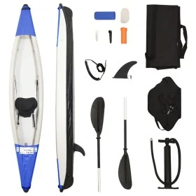 Kayak inflable poliéster azul 375x72x31 cm de vidaXL, Kayaks - Ref: Foro24-93433, Precio: 364,09 €, Descuento: %