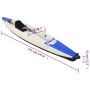 Kayak inflable poliéster azul 375x72x31 cm de vidaXL, Kayaks - Ref: Foro24-93433, Precio: 366,99 €, Descuento: %
