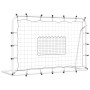 Fußball-Abprallnetz aus Stahl und PE, schwarz und weiß, 184 x 61 x 123 cm von vidaXL, Fußballtore - Ref: Foro24-93735, Preis:...