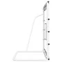 Steel and PE football rebound net black and white 184x61x123 cm by vidaXL, soccer goals - Ref: Foro24-93735, Price: 77,06 €, ...