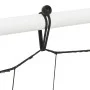 Steel and PE football rebound net black and white 184x61x123 cm by vidaXL, soccer goals - Ref: Foro24-93735, Price: 77,06 €, ...