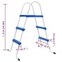 Poolleiter aus blauem und weißem Stahl 84 cm von vidaXL, Pooltreppen und Rampen - Ref: Foro24-93805, Preis: 64,69 €, Rabatt: %