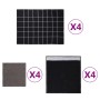 Set Tücher 12 Einheiten schwarze und graue Baumwolle von vidaXL, Handtücher - Ref: Foro24-136294, Preis: 25,42 €, Rabatt: %