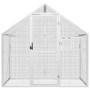 Vogelhaus aus silbernem Aluminium, 179 x 100 x 185 m von vidaXL, Füße und Vogelkäfige - Ref: Foro24-152258, Preis: 353,50 €, ...