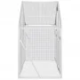 Vogelhaus aus silbernem Aluminium, 179 x 100 x 185 m von vidaXL, Füße und Vogelkäfige - Ref: Foro24-152258, Preis: 342,76 €, ...