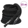 Black polyester battle rope 15 m 11 kg by vidaXL, Cardio Machine Accessories - Ref: Foro24-94268, Price: 60,46 €, Discount: %