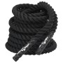 Cuerda de batalla poliéster negro 15 m 11 kg
