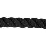 Cuerda de batalla poliéster negro 15 m 11 kg