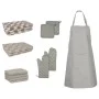 Set aus 15-teiligen Ofenhandschuhen und Topflappen aus grauer Baumwolle von vidaXL, Handtücher - Ref: Foro24-136297, Preis: 3...
