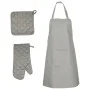 Set aus 15-teiligen Ofenhandschuhen und Topflappen aus grauer Baumwolle von vidaXL, Handtücher - Ref: Foro24-136297, Preis: 3...