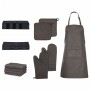 Set aus Ofenhandschuhtüchern mit Griffen 15 Stück schwarze Baumwolle von vidaXL, Handtücher - Ref: Foro24-136296, Preis: 43,4...