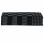 Set aus Ofenhandschuhtüchern mit Griffen 15 Stück schwarze Baumwolle von vidaXL, Handtücher - Ref: Foro24-136296, Preis: 43,4...