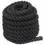 Schwarzes Polyester-Kampfseil 12 m 9 kg von vidaXL, Zubehör für Cardiogeräte - Ref: Foro24-94267, Preis: 56,35 €, Rabatt: %