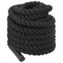Schwarzes Polyester-Kampfseil 12 m 9 kg von vidaXL, Zubehör für Cardiogeräte - Ref: Foro24-94267, Preis: 56,35 €, Rabatt: %