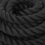 Cuerda de batalla poliéster negro 12 m 9 kg