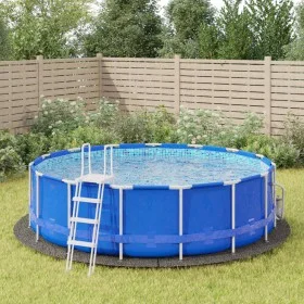Tapiz de suelo piscina geotextil de poliéster gris claro Ø458cm by vidaXL, Pool covers - Ref: Foro24-94228, Price: 79,44 €, D...