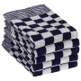 Set Tücher 20 Einheiten Baumwolle blau und weiß von vidaXL, Handtücher - Ref: Foro24-136289, Preis: 47,09 €, Rabatt: %
