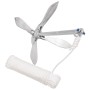 Ancla plegable con cuerda hierro maleable plateado 10 kg de vidaXL, Anclas - Ref: Foro24-94279, Precio: 115,59 €, Descuento: %