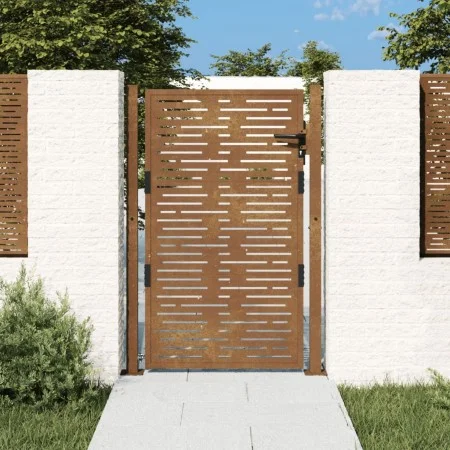 Corten steel garden gate square design 105x155 cm by vidaXL, garden gates - Ref: Foro24-153199, Price: 213,26 €, Discount: %