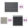 Set of 12 gray cotton cloths by vidaXL, Towels - Ref: Foro24-136295, Price: 28,57 €, Discount: %