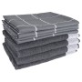 Set mit 12 grauen Baumwolltüchern von vidaXL, Handtücher - Ref: Foro24-136295, Preis: 28,88 €, Rabatt: %