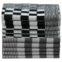 Juego de paños 50 unidades algodón negro y blanco de vidaXL, Toallas - Ref: Foro24-136293, Precio: 81,70 €, Descuento: %