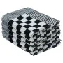 Set of cloths 50 units black and white cotton by vidaXL, Towels - Ref: Foro24-136293, Price: 80,61 €, Discount: %